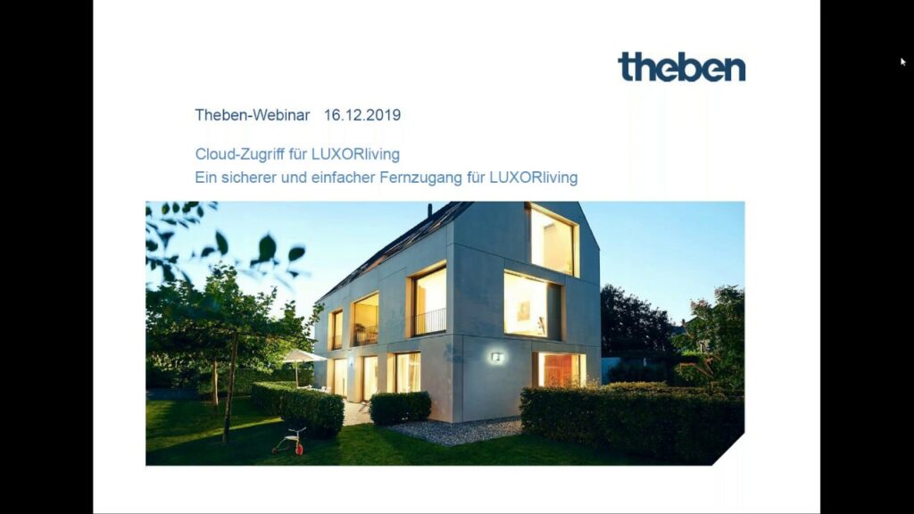 Online Seminar zu LUXORliving Cloud Zufriff